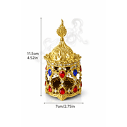 Encensoir Oriental Doré Ramadan - Brûle - Encens Décoratif - nilabeautys.com