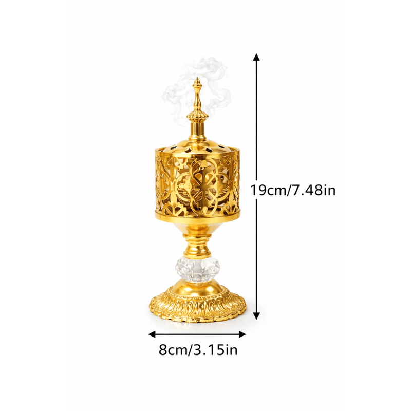 Encensoir Oriental Doré Ramadan | Décoration & Bakhour - nilabeautys.com