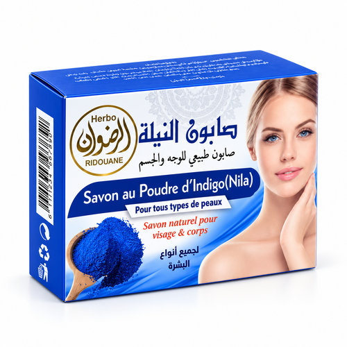 Savon à la Poudre de Nila Bleu 100g – Éclat & Douceur