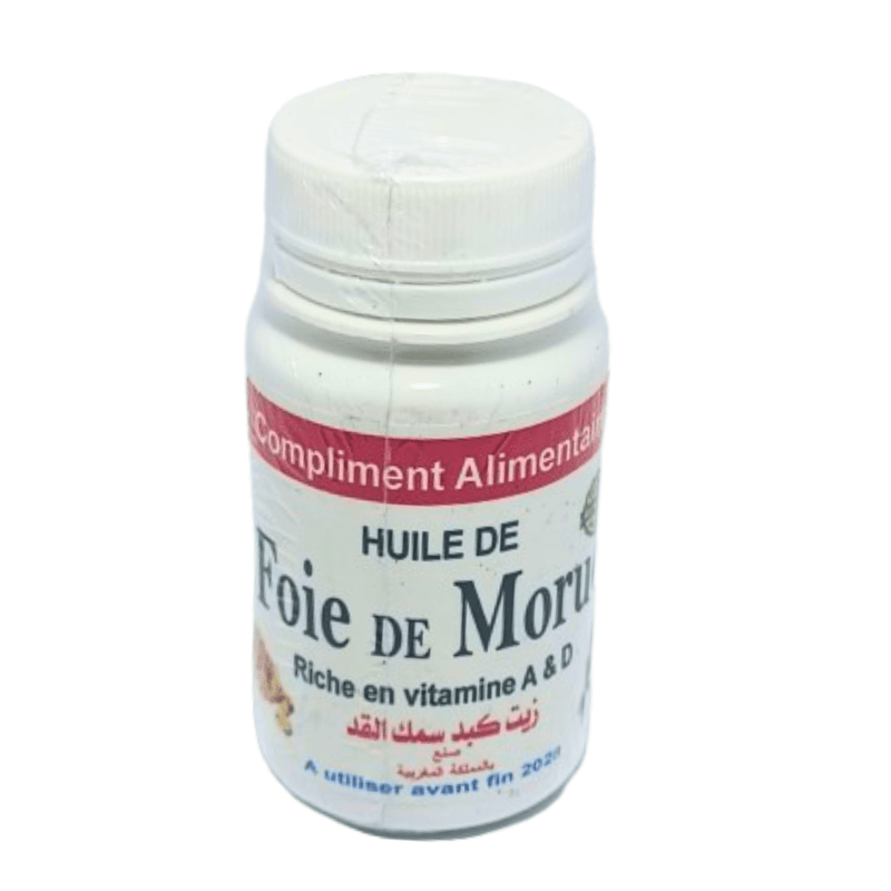 Foie de Morue Naturel 500 mg – Vitamines A et D - nilabeautys.com
