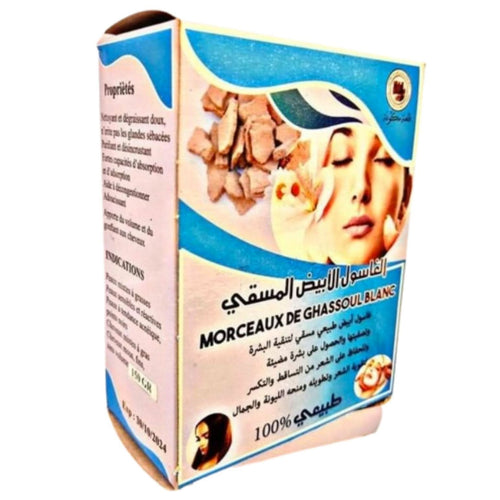 Ghassoul blanc en morceaux du Maroc 150g