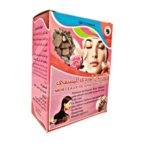 Ghassoul en morceaux 150g au rose