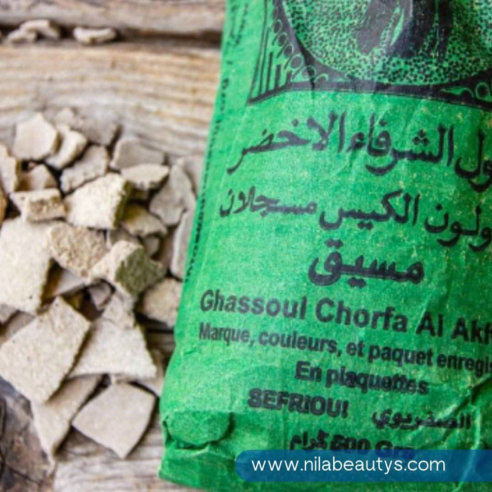 Plaquettes de Ghassoul naturel du Maroc pour visage corps et cheveux