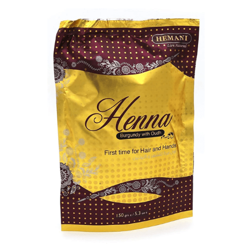 Henné Bourgogne (Acajou) au Oud HEMANI – 150g - nilabeautys.com