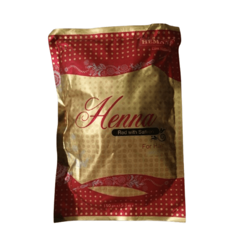 Henné en Poudre Rouge safran HEMANI – 150g - nilabeautys.com