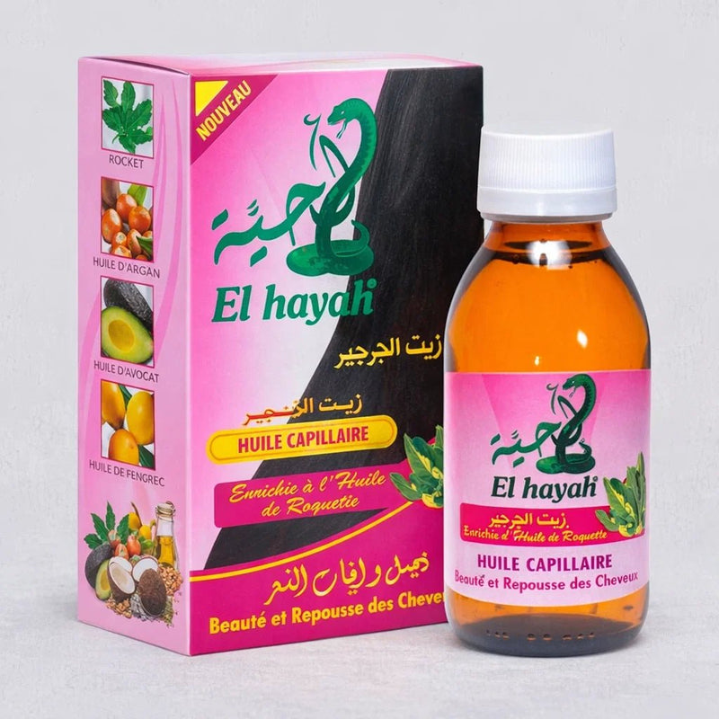 Huile Beauté Anti - Chute de Cheveux EL HAYAH – Huile de Serpent – 125 ml - nilabeautys.com