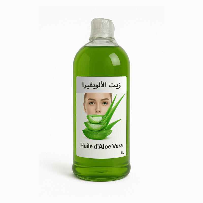 Huile d'Aloe Vera Pure 1L - nilabeautys.com