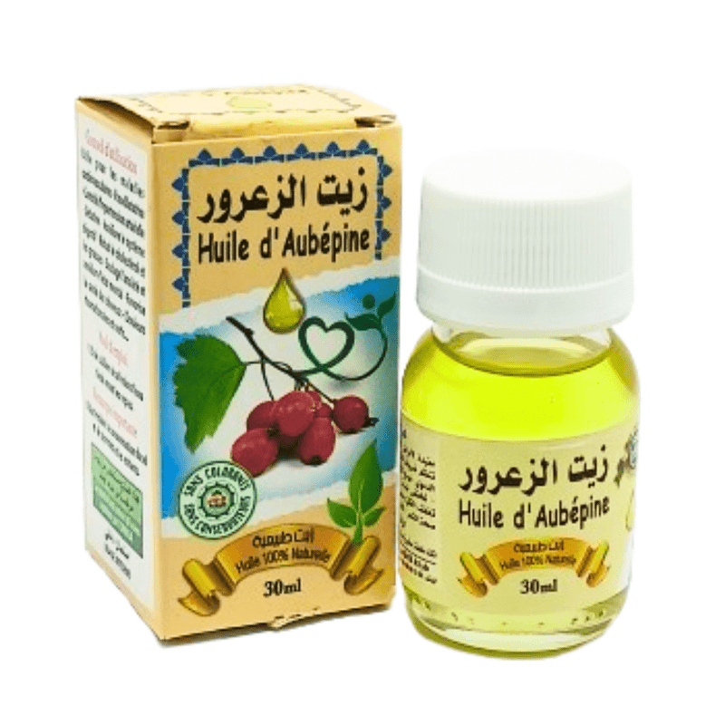 Huile d’Aubépine 30ml – El Zaarour du Maroc - nilabeautys.com