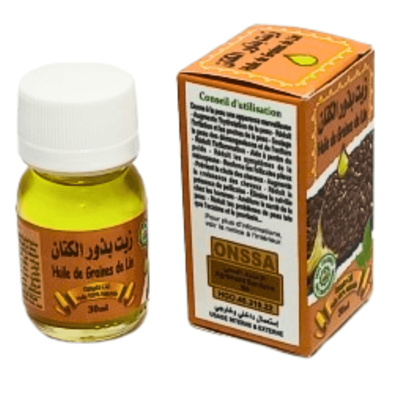 Huile de Graines de Lin 30ml – Hydratation & Soin Capillaire - nilabeautys.com