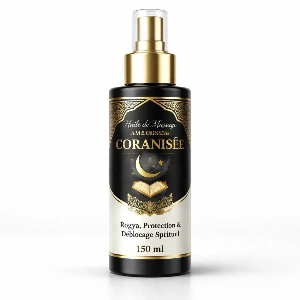 Huile de Massage Coranisée 150 ml – Roqya, Protection & Déblocage Spirituel - nilabeautys.com