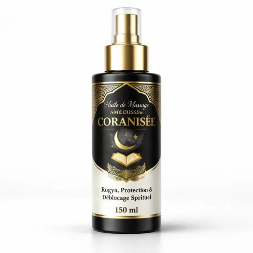 Huile de Massage Coranisée 150 ml – Roqya, Protection & Déblocage Spirituel - nilabeautys.com