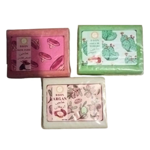 Lot de 3 Savons | Aker Fassi, Aloe Vera, Argan