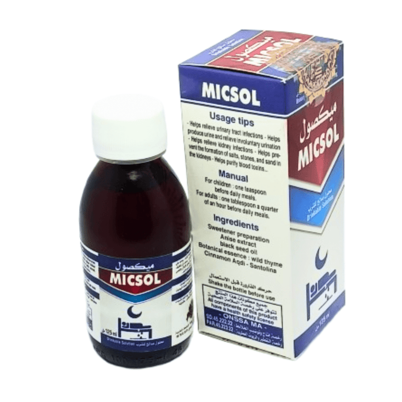 Micsol Élixir Infection Urinaire 125ml – Traitement Naturel - nilabeautys.com