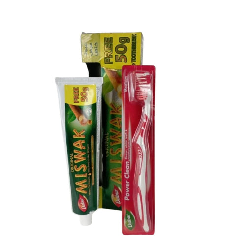 Miswak grand format avec brosse à dents – Soin dentaire naturel
