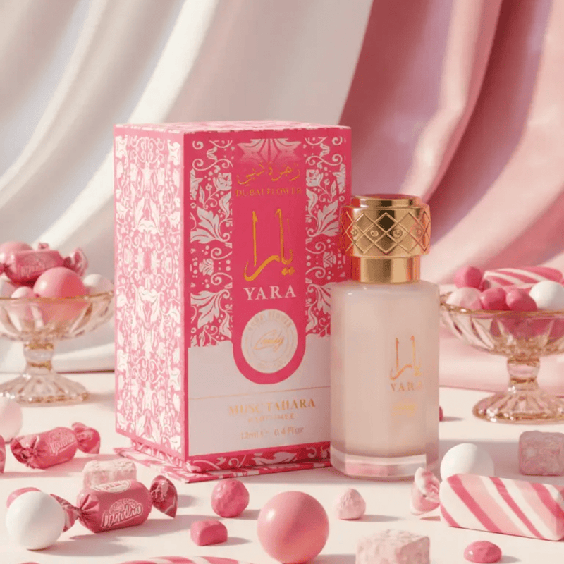 Musc Yara Candy 12ml – Parfumée Gourmande Sans Alcool - nilabeautys.com