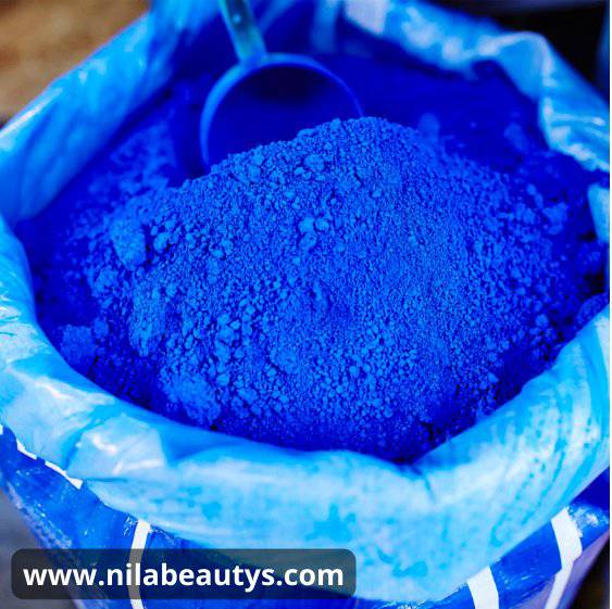 Poudre de nila bleu marocaine | Poudre d’indigo bleu | 100 % Naturellement  50 g