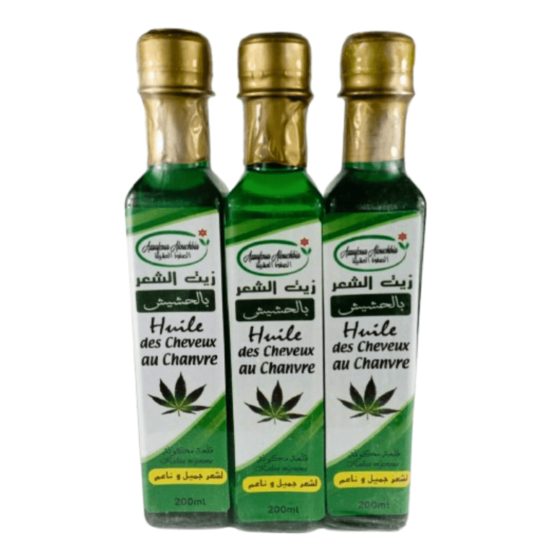Pack 3 Huiles de Chanvre Capillaires 200ml - nilabeautys.com