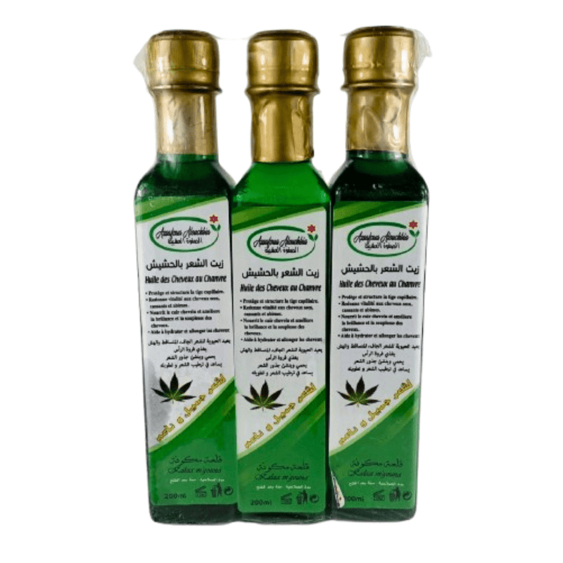 Pack 3 Huiles de Chanvre Capillaires 200ml - nilabeautys.com