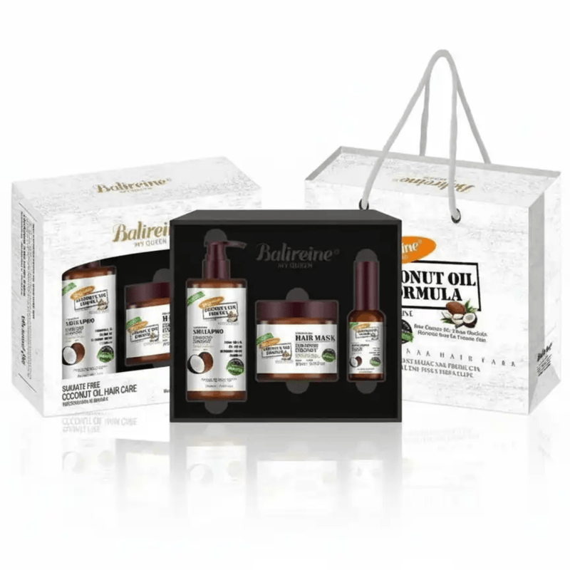 Pack Balireine Huile de Coco – Coffret Soin Capillaire 3x1 - nilabeautys.com