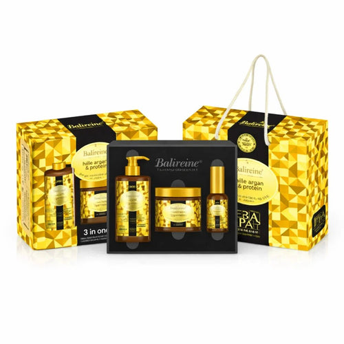 Pack Collagen et Protein Balireine Shampoing 300ml Masque 250ml Sérum 50ml - nilabeautys.com