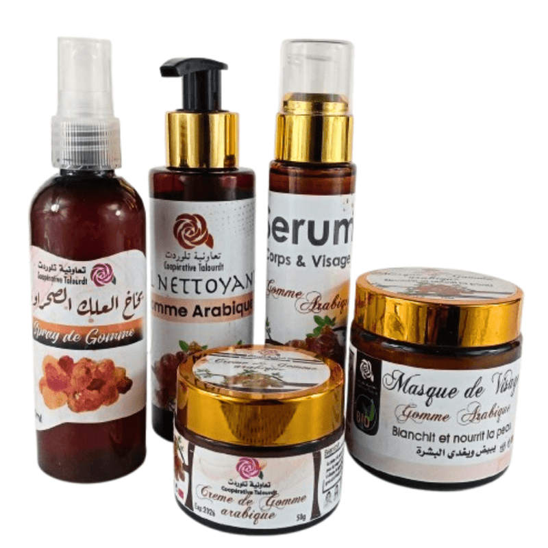 Pack Gomme Arabique Andragante El.Ktira 5 Produits Soin Complet - nilabeautys.com
