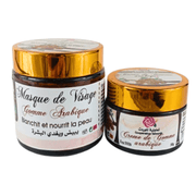 Pack gomme arabique masque et crème pour peau éclatante - nilabeautys.com