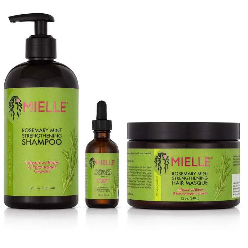 Pack Mielle Romarin Menthe Shampooing, Masque & Huile Fortifiante - nilabeautys.com