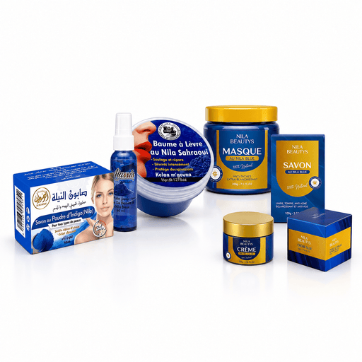 Pack Nila Bleu – 6 Soins Visage & Corps - nilabeautys.com