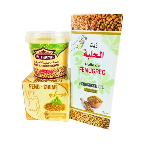 Pack Fenugrec | Crème et Huile Spray et Beurre Fenugrec