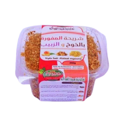 Poudre de Chriha Marocaine en raisin sec et pêche séchée 250g