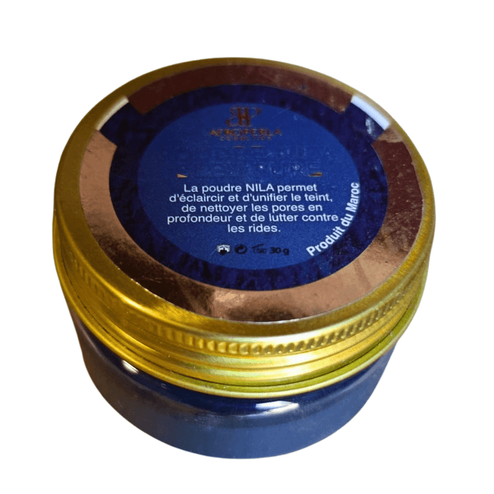 Poudre de Nila Indigo – Éclat & Teint Unifié - nilabeautys.com