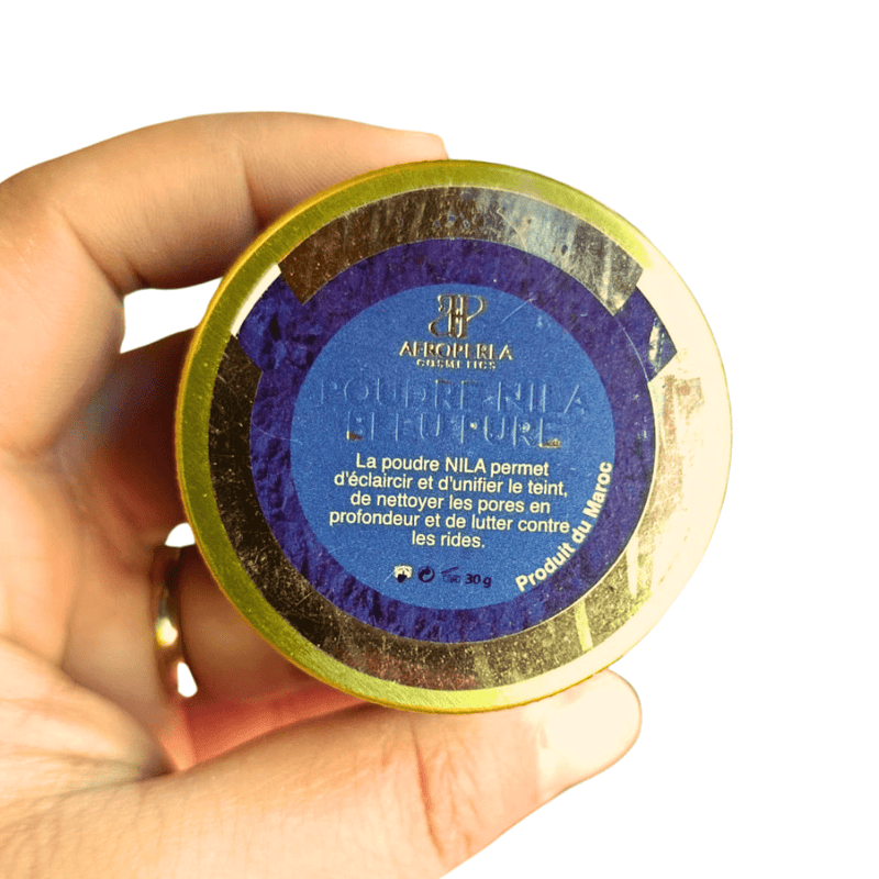 Poudre de Nila Indigo – Éclat & Teint Unifié - nilabeautys.com