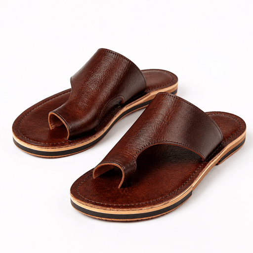 Sandales Homme en Cuir Véritable à Entredoigt – Fabrication Artisanale à Fès | Yamiriam
