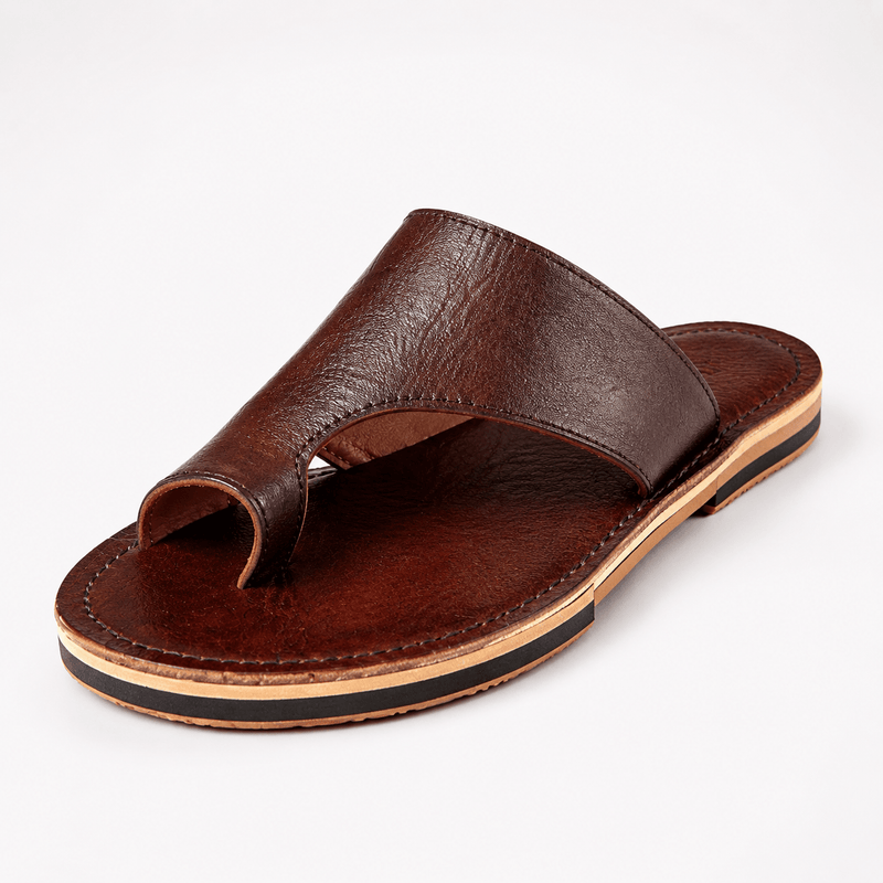Sandales Homme en Cuir Véritable à Entredoigt – Fabrication Artisanale à Fès | Yamiriam