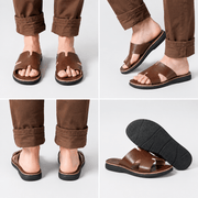 Sandales Marocaines Artisanales en Cuir Véritable – Fait Main à Fès – Mule Homme/Femme – Chaussures Traditionnelles Maroc - YaMiriam