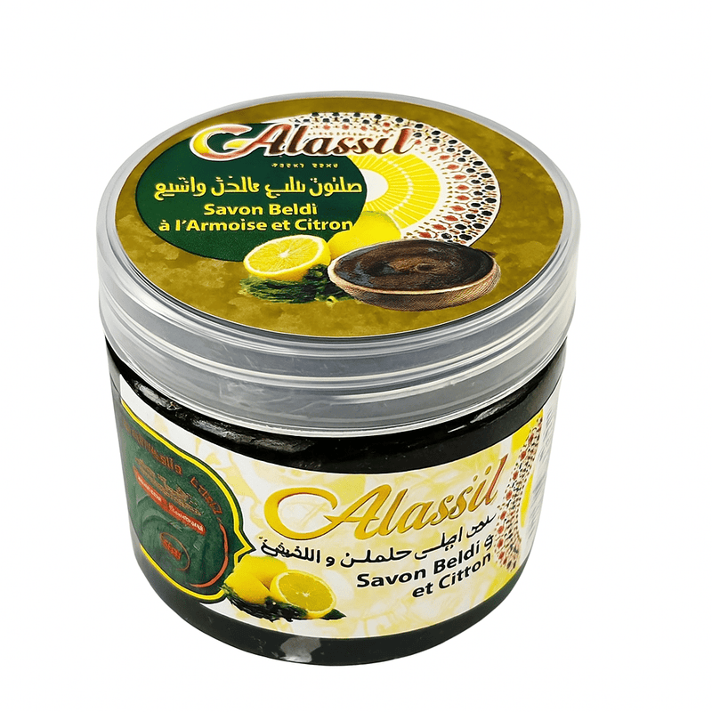 Savon beldi au citron et Armoise Commune chih 200g - nilabeautys.com