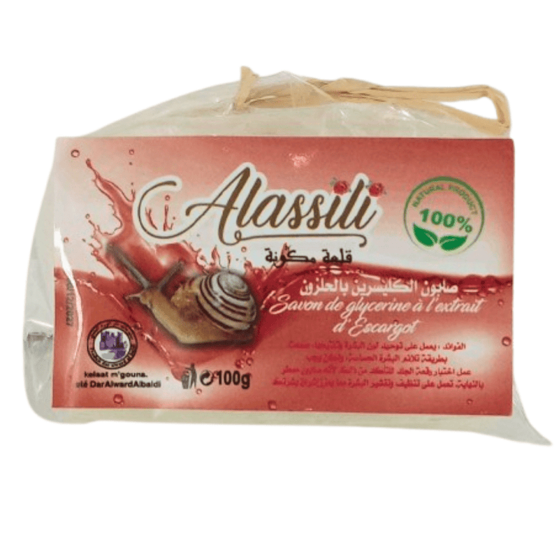 Savon Glycériné à l'Extrait de Bave d'Escargot – 100g - nilabeautys.com