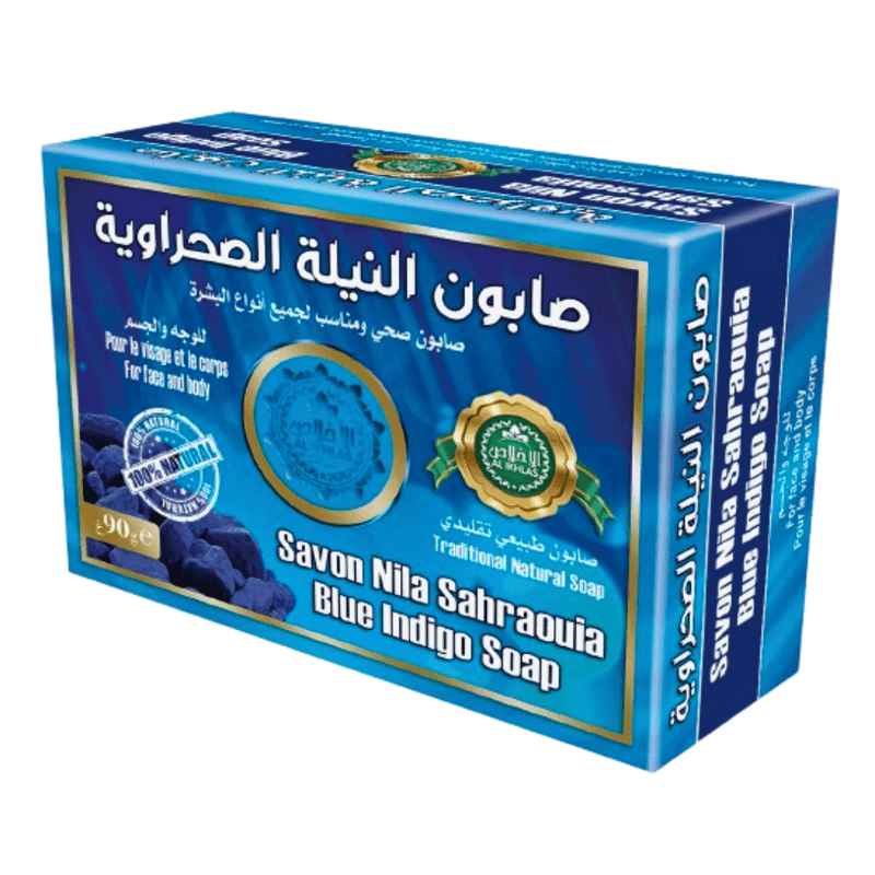 Savon Nila Bleue Sahara 90g - Éclat et Pureté - nilabeautys.com