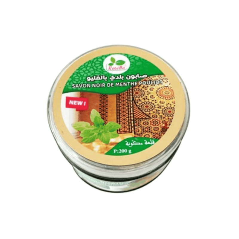 Savon Noir Beldi au Menthe Pouliot 200g – Soin Exfoliant Fliyou - nilabeautys.com