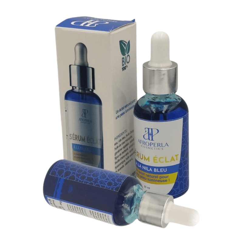 Sérum Éclat Nila Bleu 30ml – Hydratant & Éclaircissant - nilabeautys.com