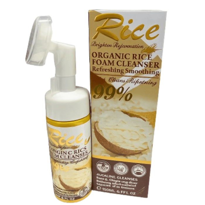 Wokali Organic Rice Foam Cleanser – Nettoyant Moussant au Riz Bio 99% 150ml - nilabeautys.com